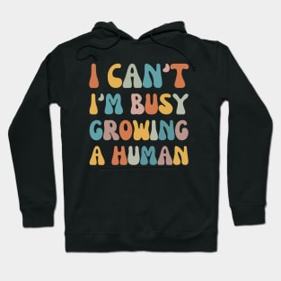 Groovy I Can't I'm Busy Growing A Human Hoodie